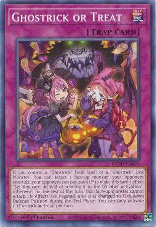 YuGiOh Battle of Chaos Common Ghostrick or Treat BACH-EN076