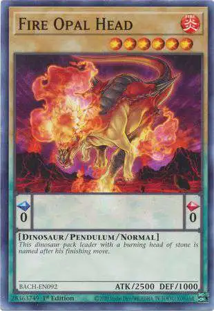 YuGiOh Battle of Chaos Common Fire Opal Head BACH-EN092