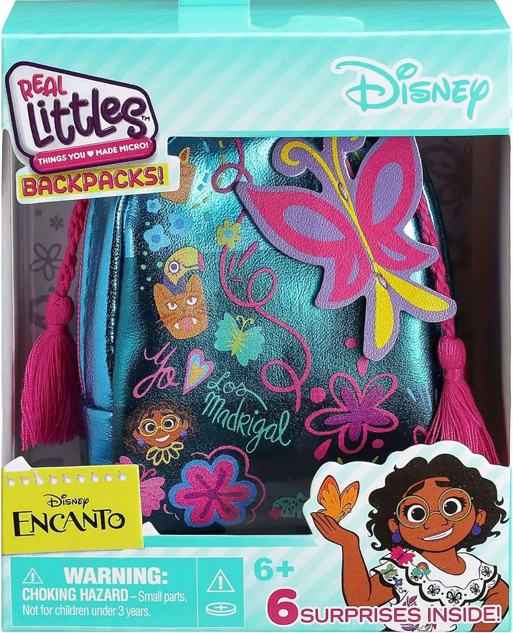REAL LITTLES Disney Moana Collectible Micro Backpack with 7 Surprises Inside, Assorted