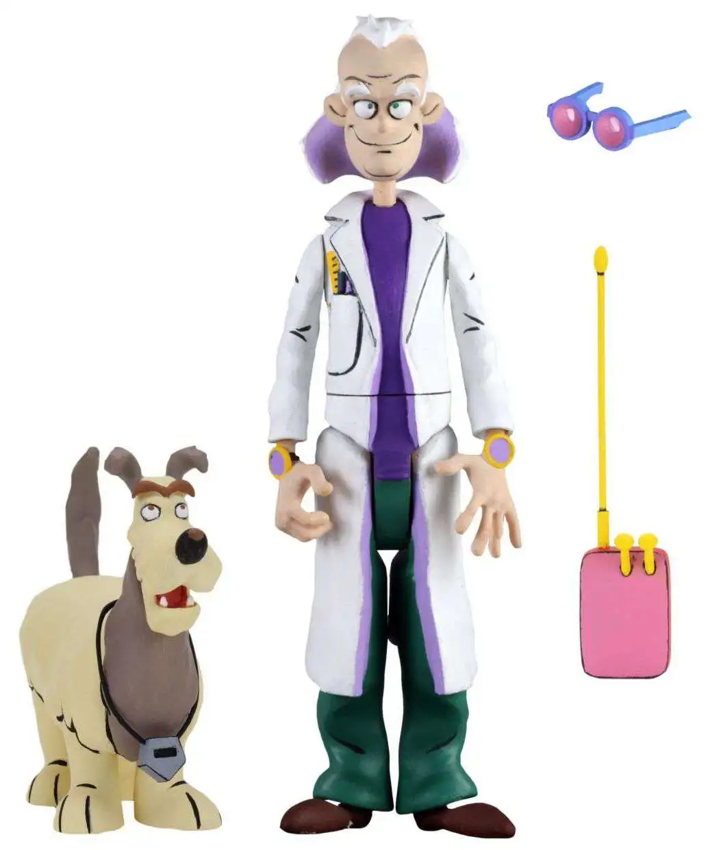 NECA Back to the Future The Animated Series Toony Classics Doc Brown & Einstein Action Figure
