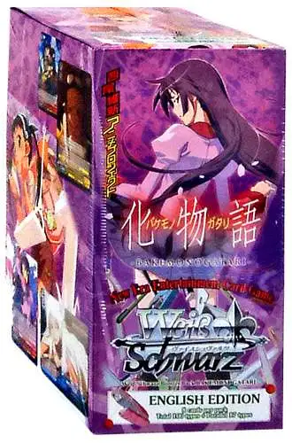 Weiss Schwarz Trading Card Game Bakemonogatari Booster Box 20 Packs  BushiRoad - ToyWiz