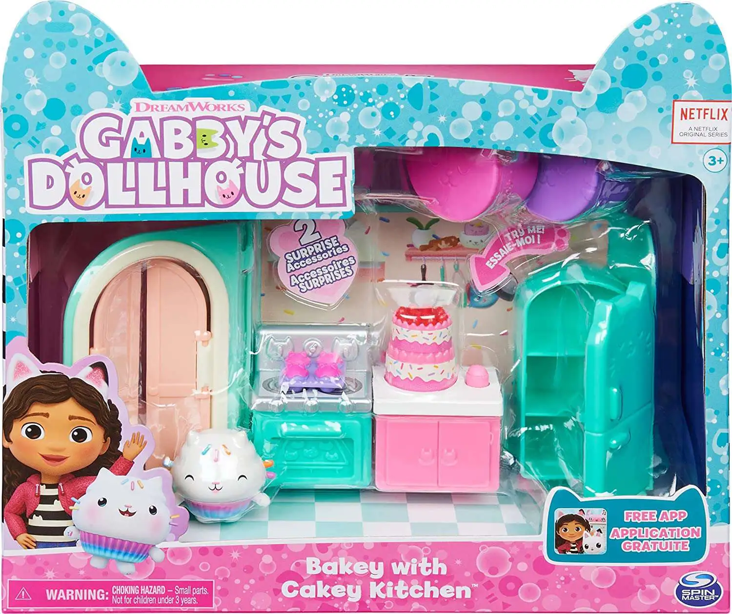 Gabby's Dollhouse, Art Studio Set with 2 Toy Figures, 2 Accessories Brand  New.