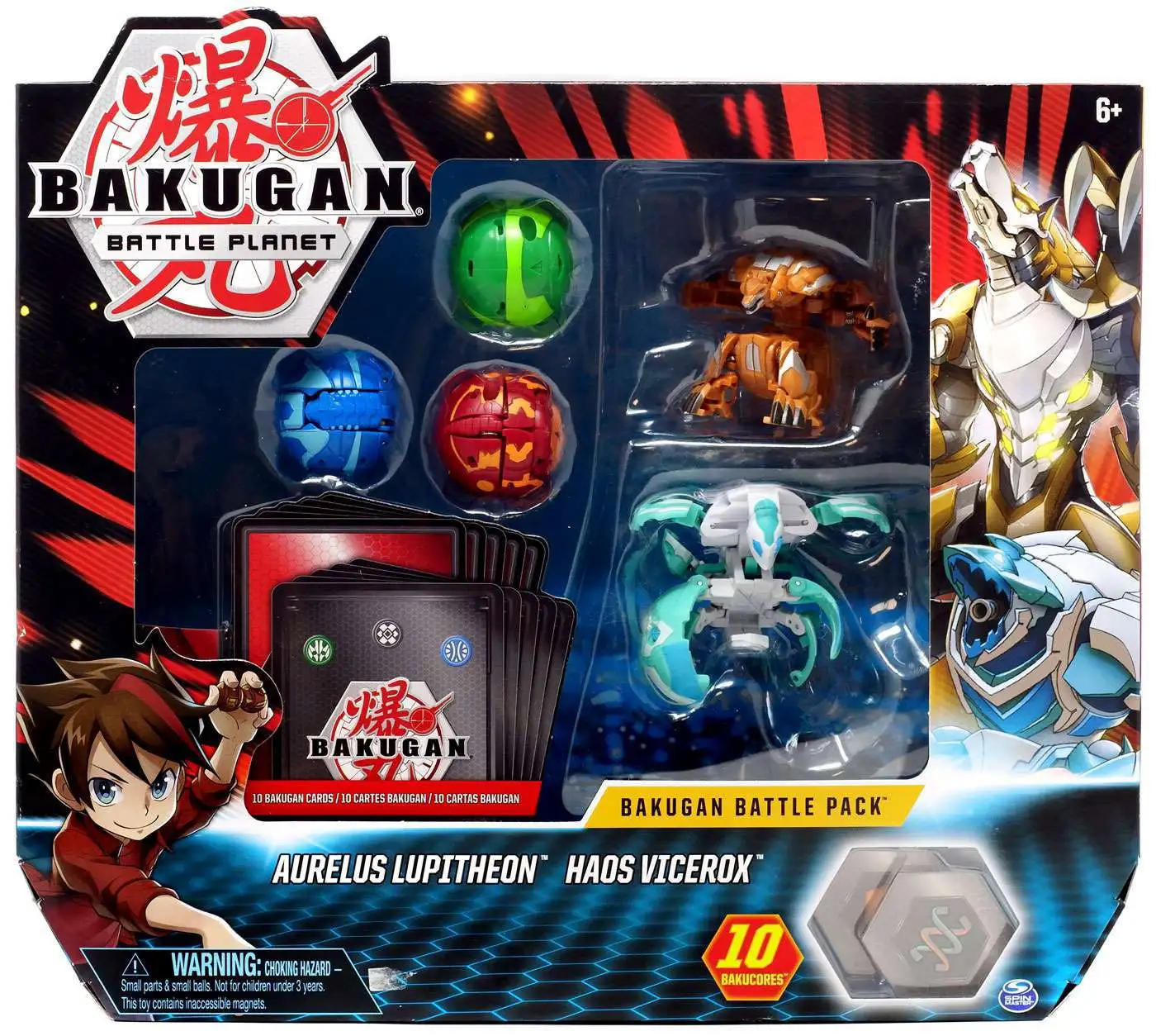 Bakugan 2 Tall Collectible Transforming Creature for Ages 6 & Up Haos Vicerox 