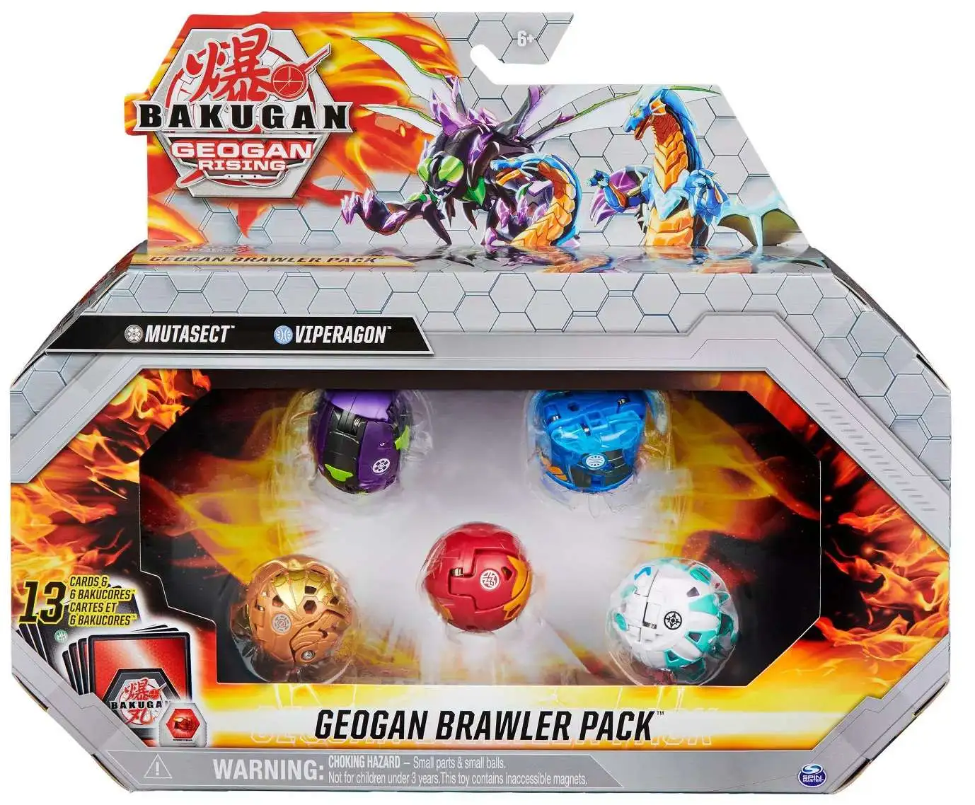Bakugan Geogan Rising 2021 – Diamond Viperagon Geogan Con Carte Collezionabili