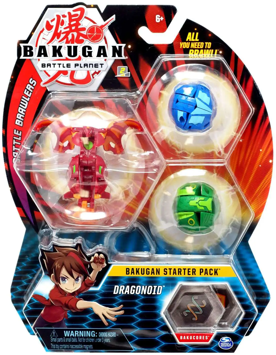 Bakugan Battle Planet Battle Brawlers Dragonoid 3-Figure Starter Pack Spin  Master - ToyWiz