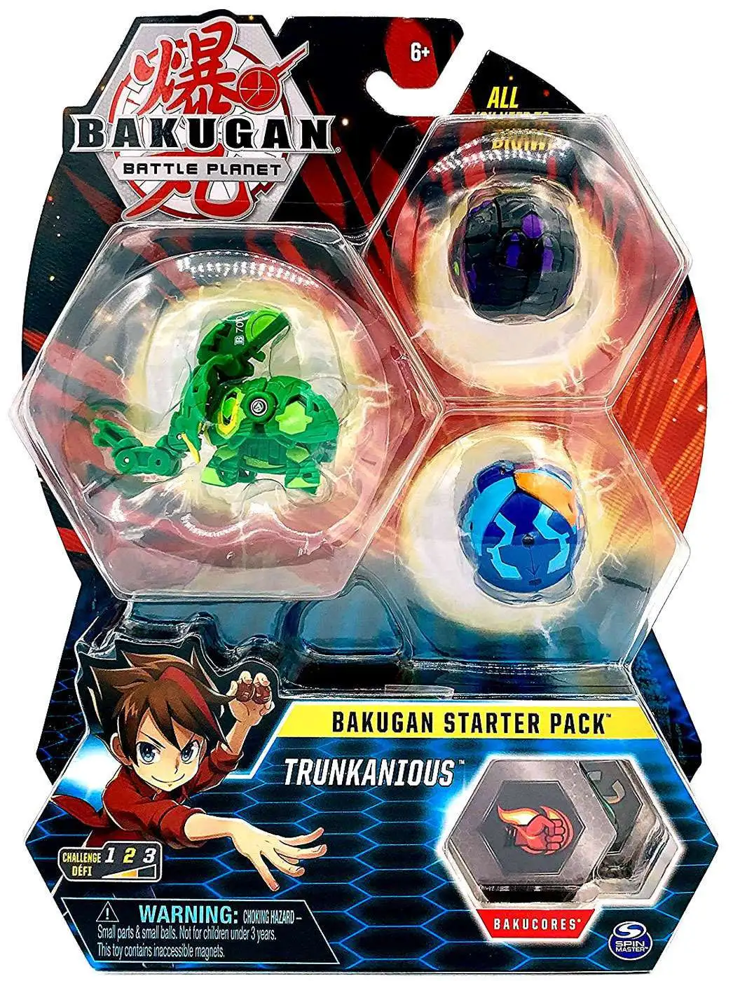 Bakugan Battle Planet Trunkanious 3-Figure Starter Pack