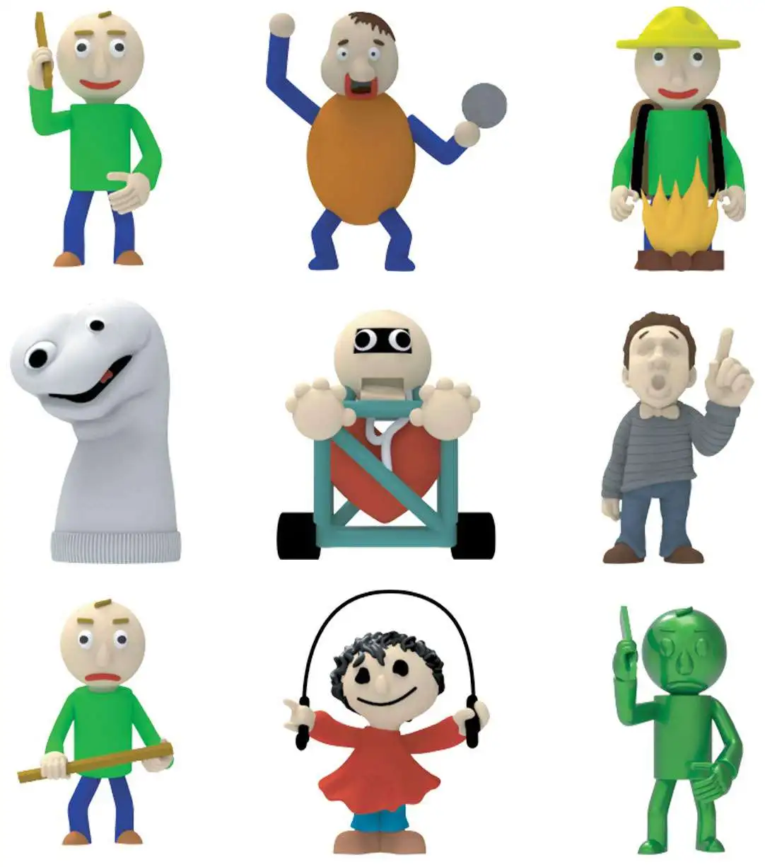 Baldi's Basics Collectable Minifigures,Multicolour