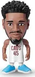 5 Surprise Cleveland Cavaliers NBA Ballers Series 1 Donovan Mitchell Figure [White Home Jersey, Comes with Court Base, Sticker, Card & Ball Loose]