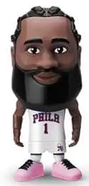 5 Surprise Philadelphia 76ers NBA Ballers Series 1 James Harden Figure [White Home Jersey, Comes with Court Base, Sticker, Card & Ball Loose]