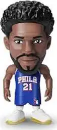 5 Surprise Philadelphia 76ers NBA Ballers Series 1 Joel Embiid Figure [Blue Road Jersey, Comes with Court Base, Sticker, Card & Ball Loose]