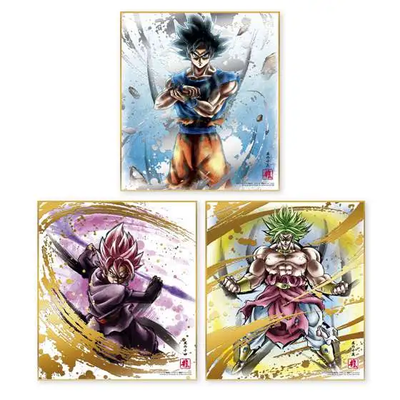Bandai Japan Dragon Ball Z Series 11 Paper Art Cards Shikishi Super Saiyan Broly 