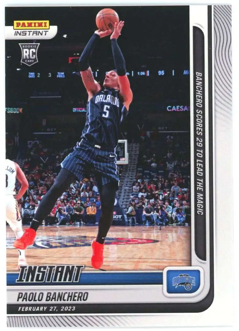 NBA Orlando Magic 2022-23 Instant Basketball 1 of 410 Paolo Banchero #186 [Rookie]