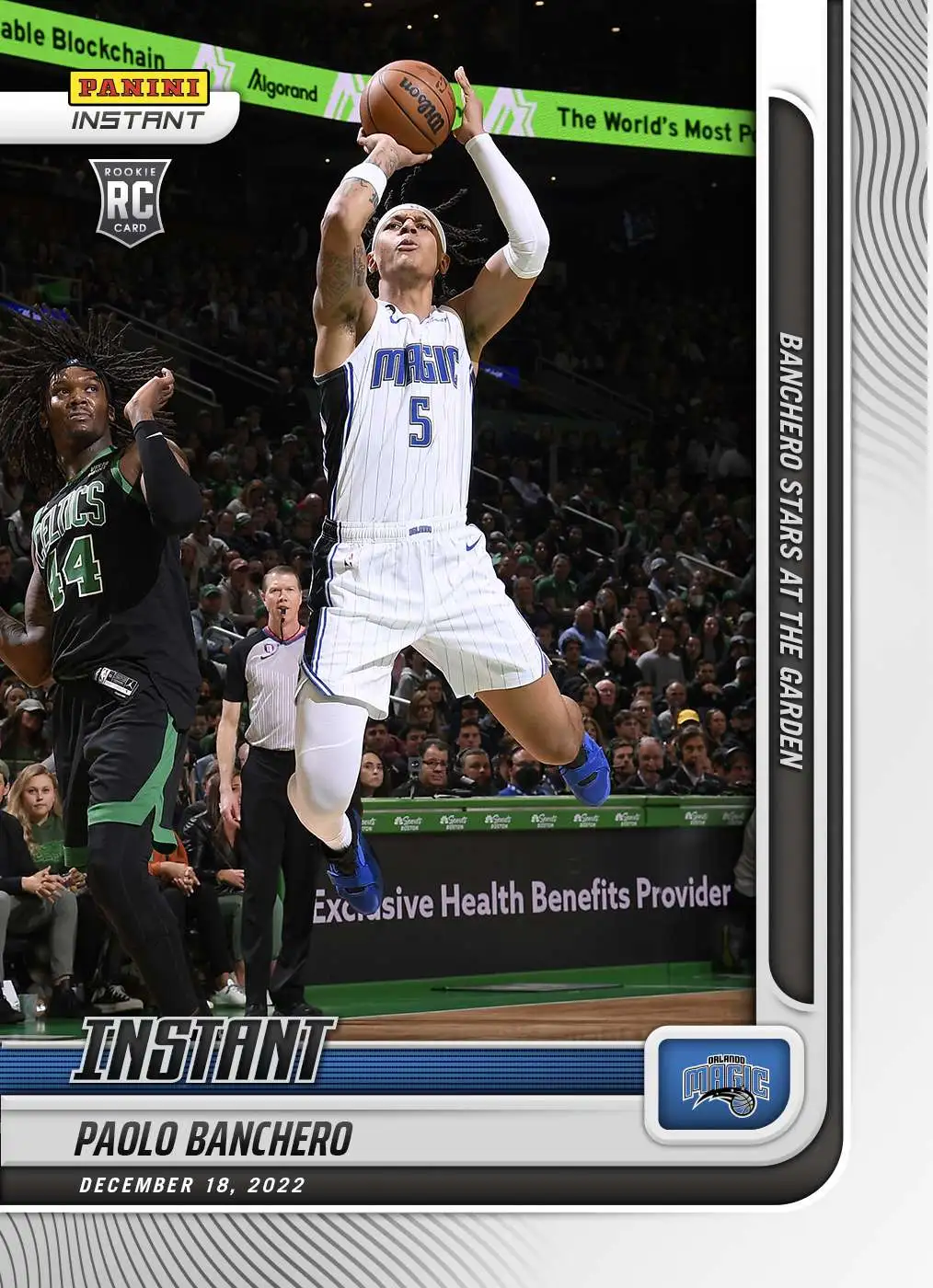 NBA Orlando Magic 2022-23 Instant Basketball 1 of 541 Paolo Banchero #63 [Rookie Card, Stars at The Garden]