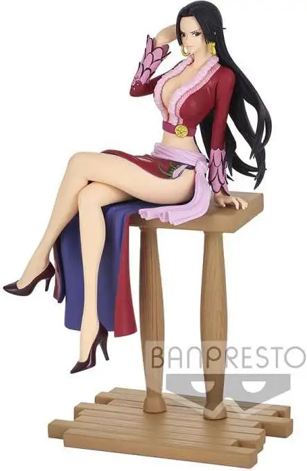 One piece Q Posket Boa Hancock Violet Dress PVC Figurine Banpresto 