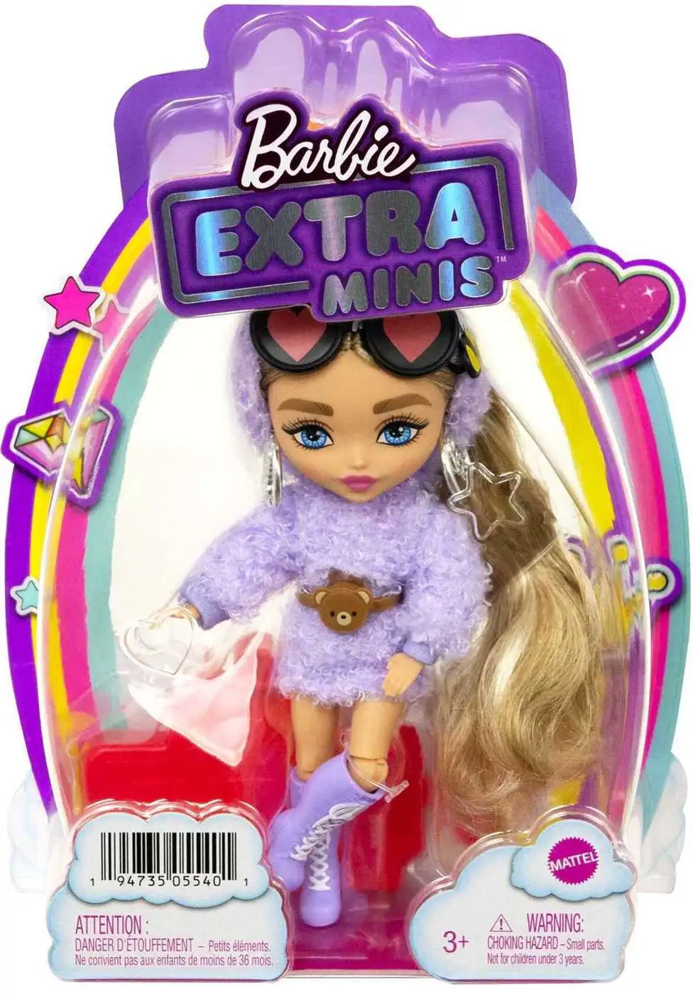 Barbie Extra Minis Purple Dress 6-Inch Doll