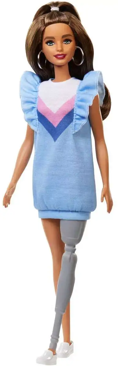 Barbie Fashionistas Barbie 13.25 Doll 121 Prosthetic Leg Mattel ToyWiz