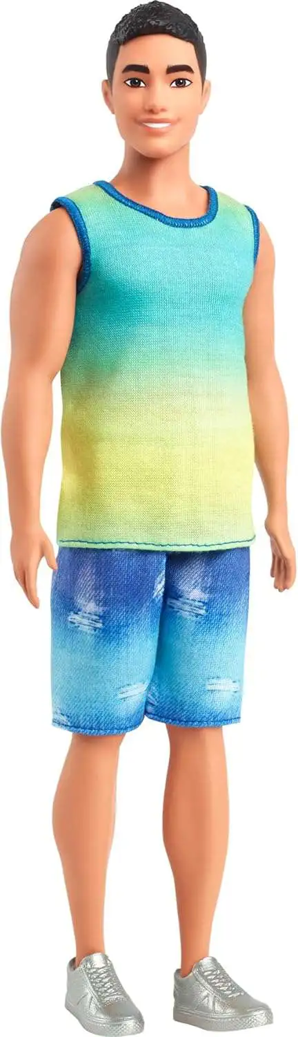 Barbie Fashionistas Ken 13.25-Inch Doll [Ombre Tank & Jean Shorts]