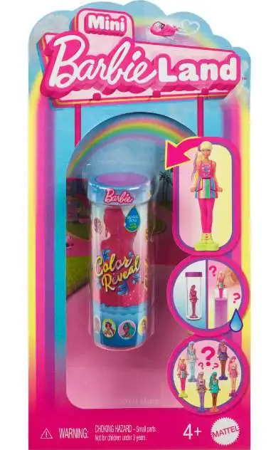 Mini BarbieLand COLOR Reveal 1.5 Mystery Pack 1 RANDOM Mini Figure Mattel ToyWiz