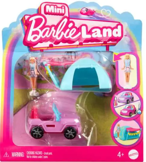 Mini BarbieLand Jeep 1.5-Inch Figure & Vehicle