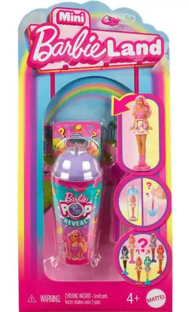 Mini BarbieLand POP Reveal 1.5-Inch Mystery Pack [1 RANDOM Mini Figure]