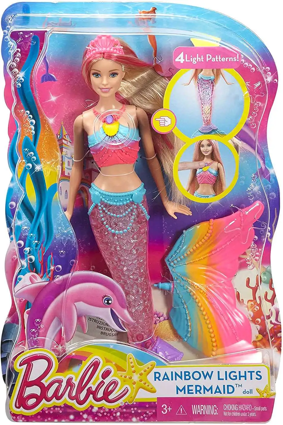 groei Zuiver persoonlijkheid Barbie Dreamtopia Rainbow Lights Mermaid Exclusive Doll Light-Up Tail  Mattel - ToyWiz