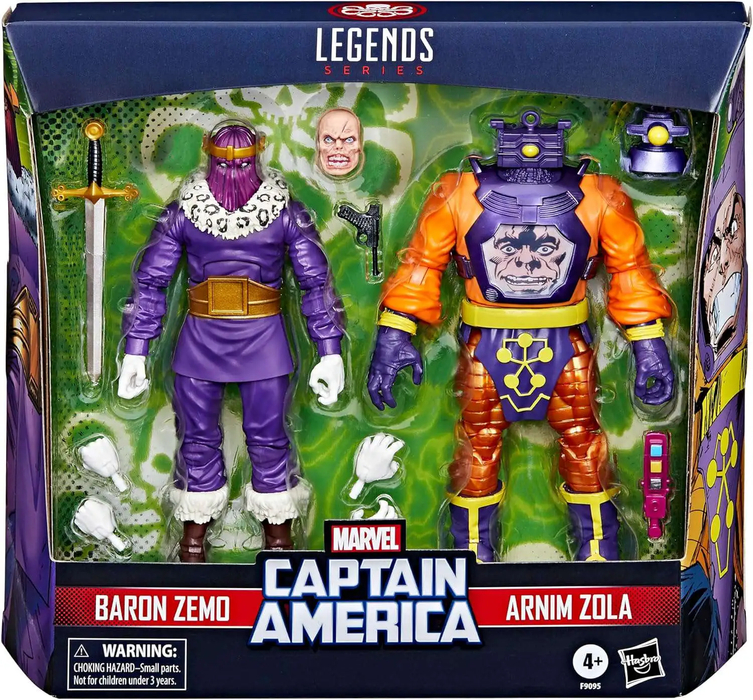 Marvel Legends Captain America Baron Zemo & Arnim Zola Exclusive Action Figure 2-Pack