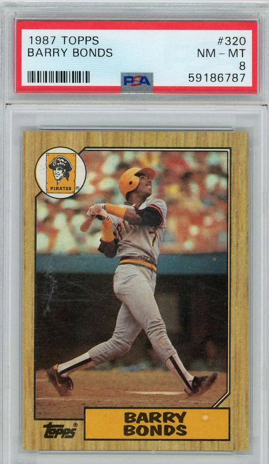 MLB Topps 1987 Topps Baseball Single Card Barry Bonds 320 PSA 8 - ToyWiz