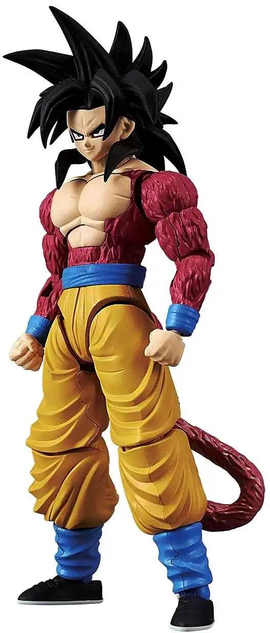 6 Pcs/Lot 8Cm Dragon Ball GT Figure Son Goku Super Saiyan 4 and Pan Model  Dolls