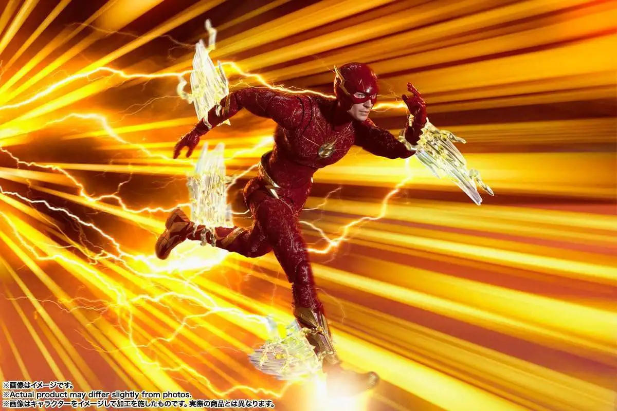 TAMASHII NATIONS S.H.Figuarts The Flash - Action Figure DC Comics, Con Parti Effetto E Teste Alternative