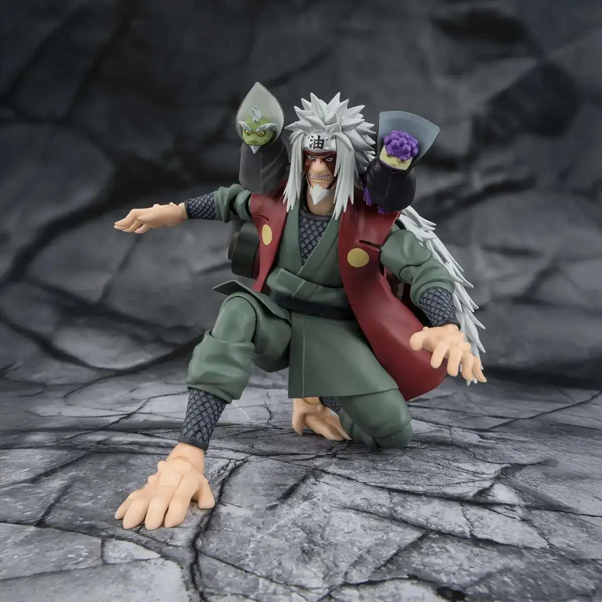 Tamashii Nations Naruto S.H.Figuarts Jiraiya -Hidden Leaf Heroic Master Sage- 6.7-Inch Collectable Figure [Sage Mode Set]