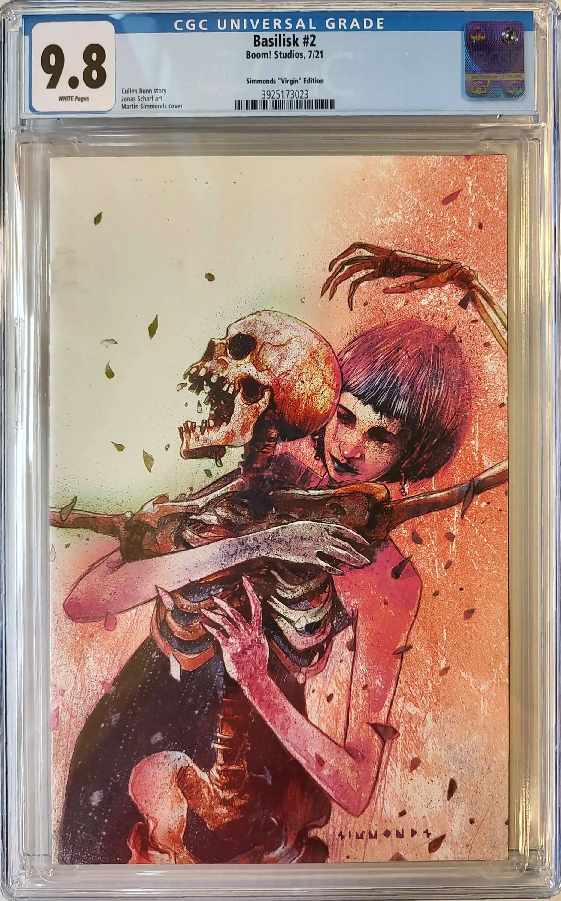 Boom! Studios Basilisk #2 CGC 9.8 Graded Comic Book [Martin Simmonds Virgin Variant]