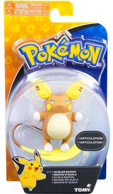 Pokemon Figuras de Ação - Alolan Raichu - Sunny - TS Toys
