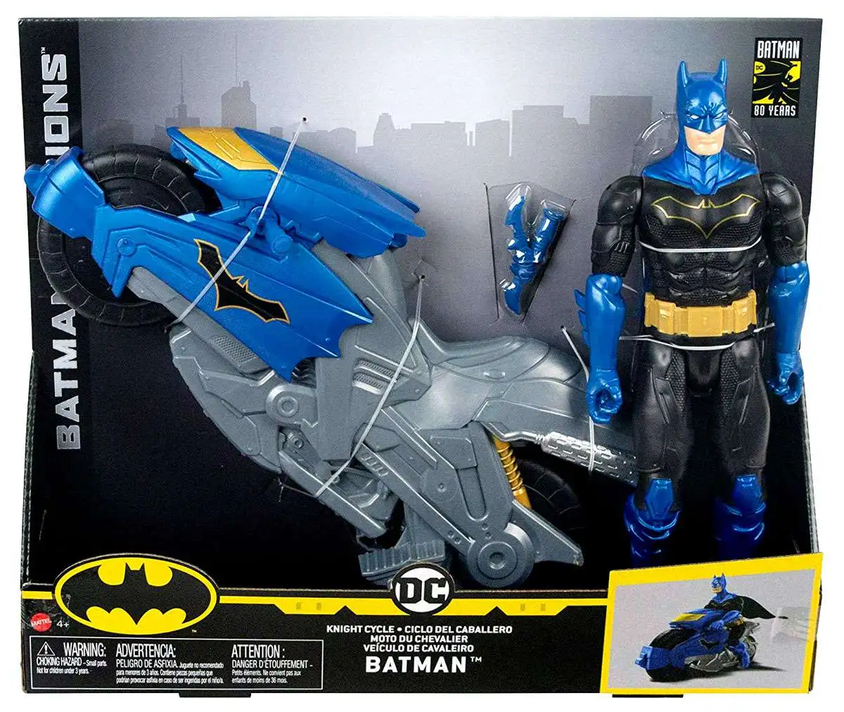 DC Batman Missions Knight Cycle Batman 12 Vehicle Action Figure Mattel Toys  - ToyWiz