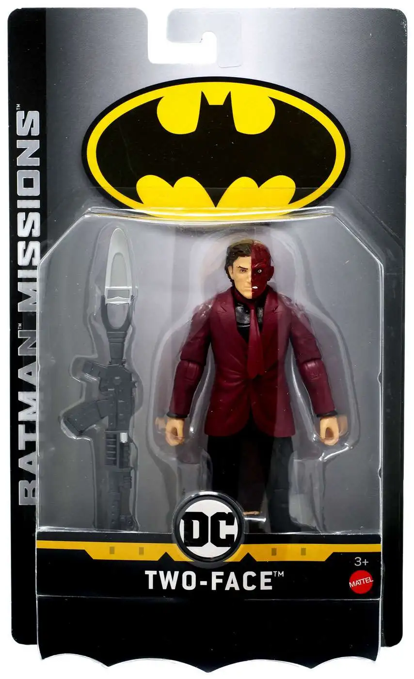 DC Batman Missions Two-Face 6 Action Figure Mattel Toys - ToyWiz