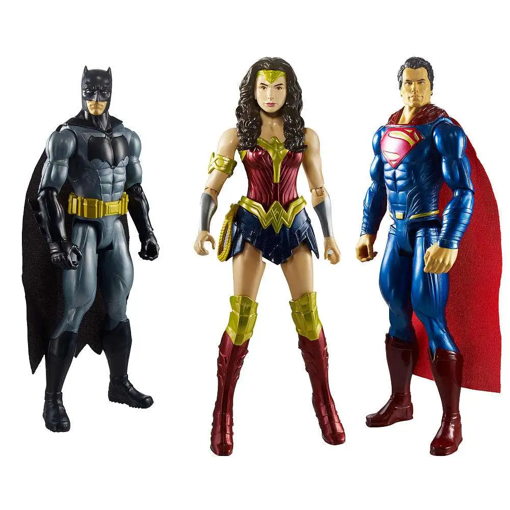 3 DC Comics Figurines Batman Superman & Wonder Woman for sale online 