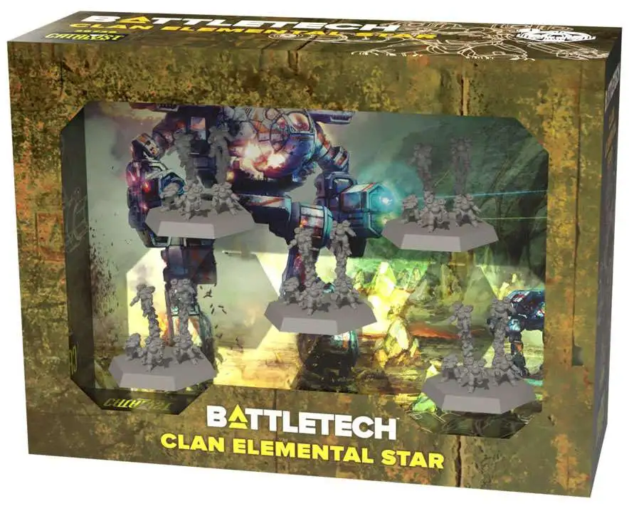 BattleTech Clan Elemental Star Miniature Set