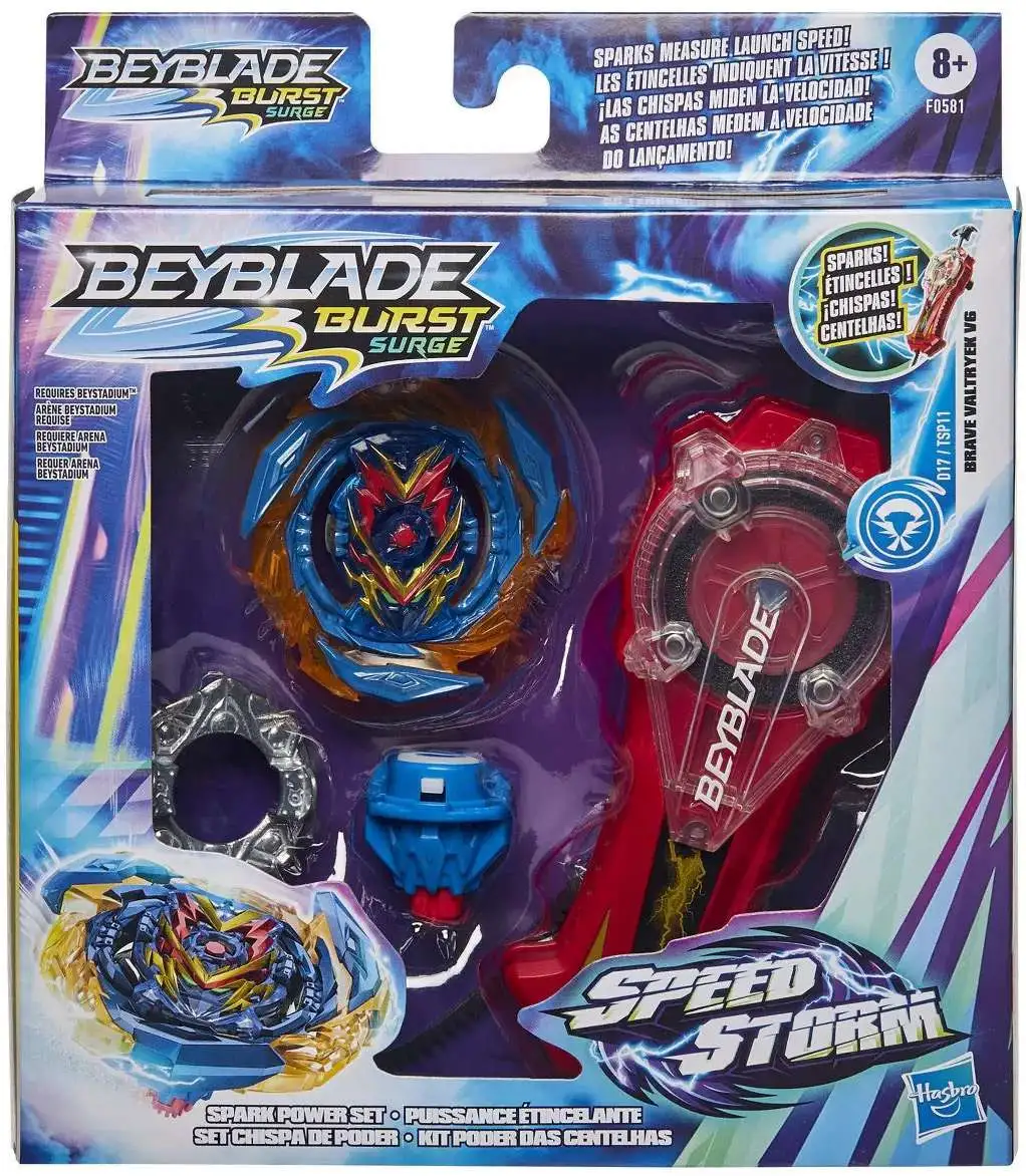 Beyblade Burst Surge Speedstorm Spark Power Set, Includes Top and Launcher
