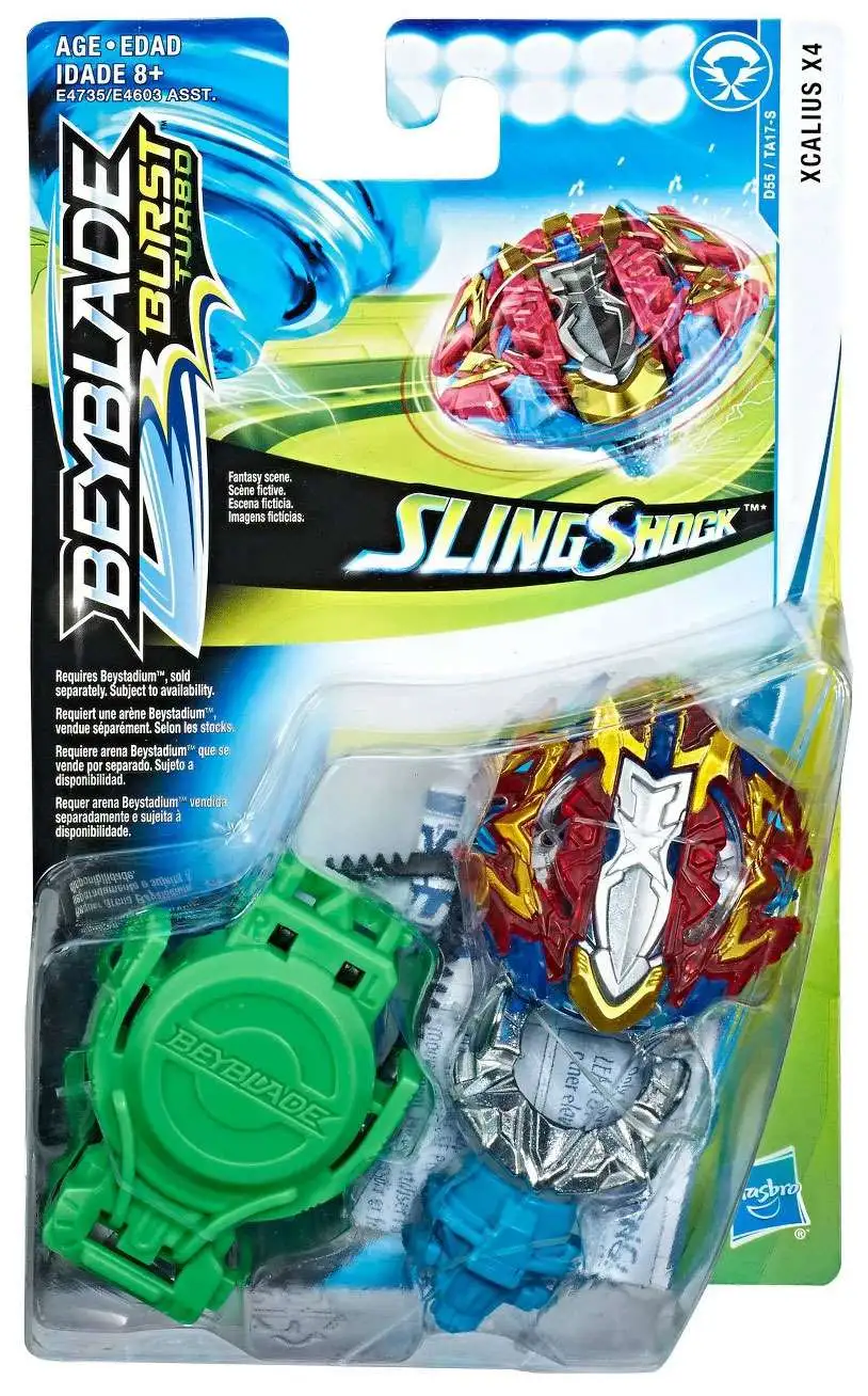 Beyblade Burst Turbo Slingshock Xcalius X4 Starter Pack [Damaged Package]