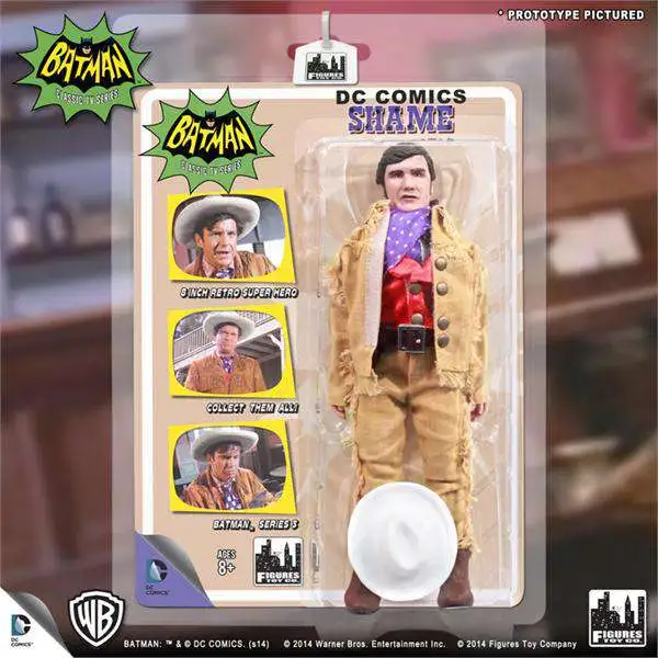 BATMAN 1966 TV SERIES 3; SHAME 8 INCH ACTION FIGURE NEW IN POLYBAG 