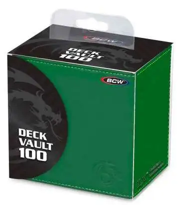 Card Supplies Deck Vault LX - 100 Green Standard Deck Box