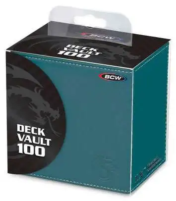 Card Supplies Deck Vault LX - 100 Teal Standard Deck Box
