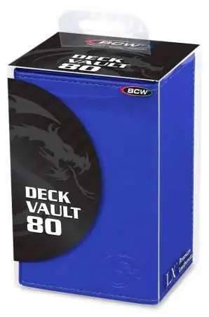 Card Supplies Deck Vault LX - 80 Blue Standard Deck Box