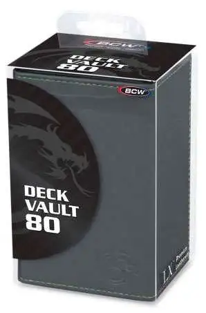 Card Supplies Deck Vault LX - 80 Gray Standard Deck Box