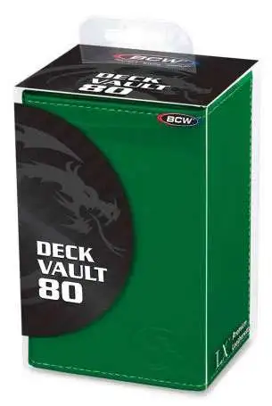 Card Supplies Deck Vault LX - 80 Green Standard Deck Box