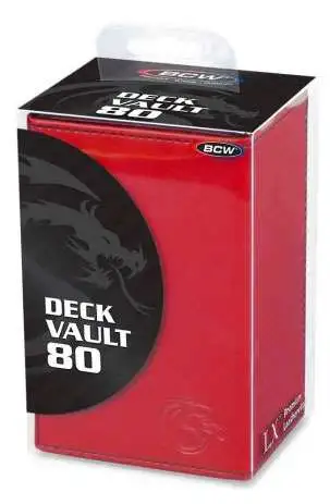 Card Supplies Deck Vault LX - 80 Red Standard Deck Box