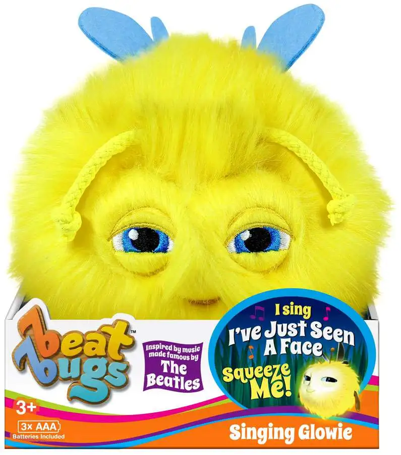 Beat Bugs Yellow Singing Glowie Plush with Sound