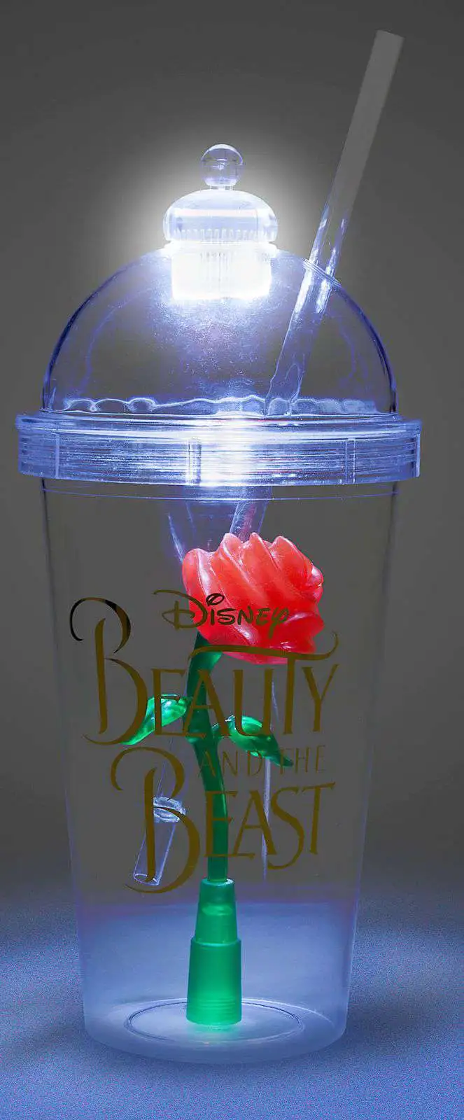 Disney Tumbler with Straw - Beauty and the Beast - Enchanted