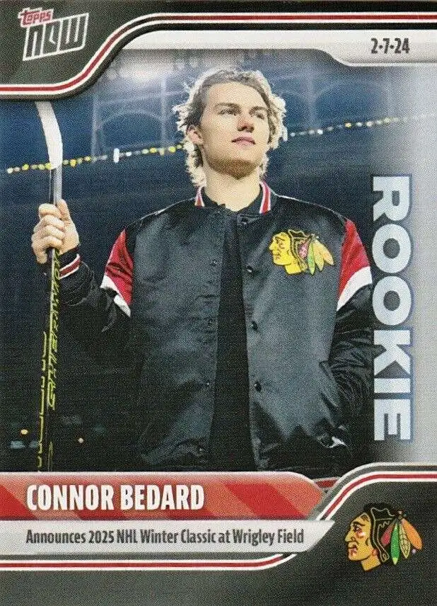 NHL Chicago Blackhawks 202324 NOW Hockey Connor Bedard Single Sticker