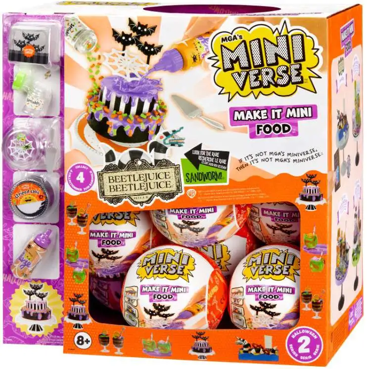 Miniverse Make It Mini Food HALLOWEEN BEETLEJUICE Mystery Box [15 Packs]