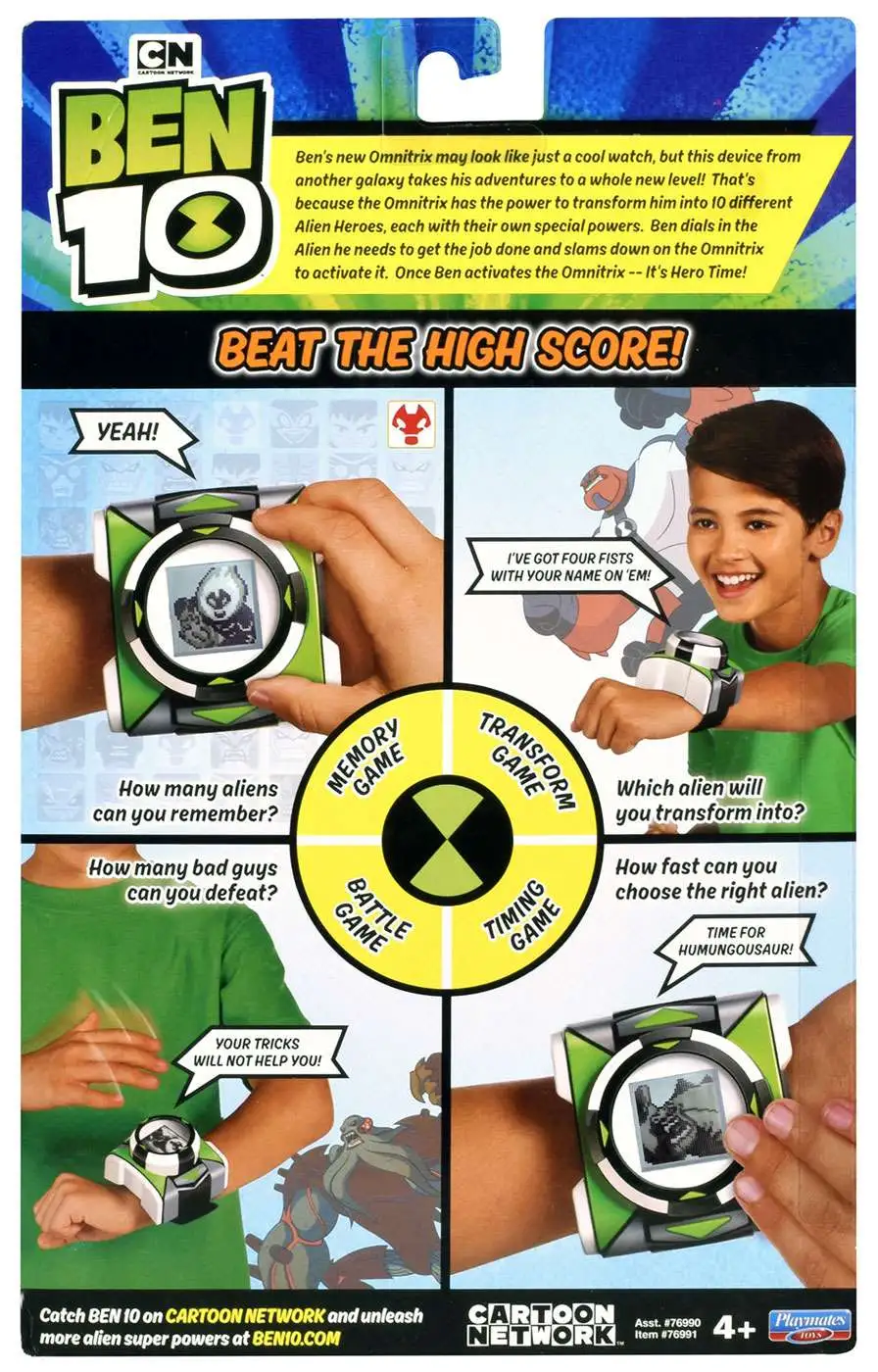 Ben 10 DELUXE Omnitrix Roleplay Toy Playmates - ToyWiz